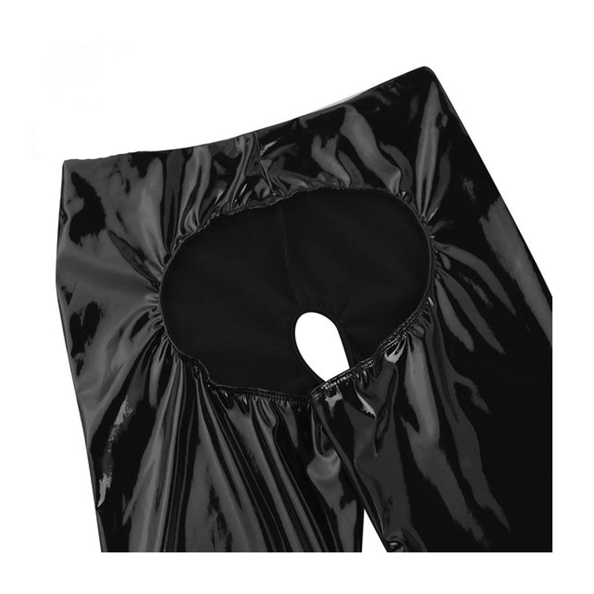 Erotische latex Open billen en kruis broek