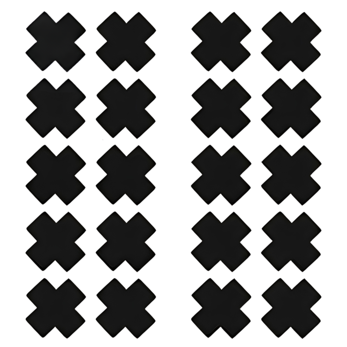 Luxe set van 20 tepelstickers