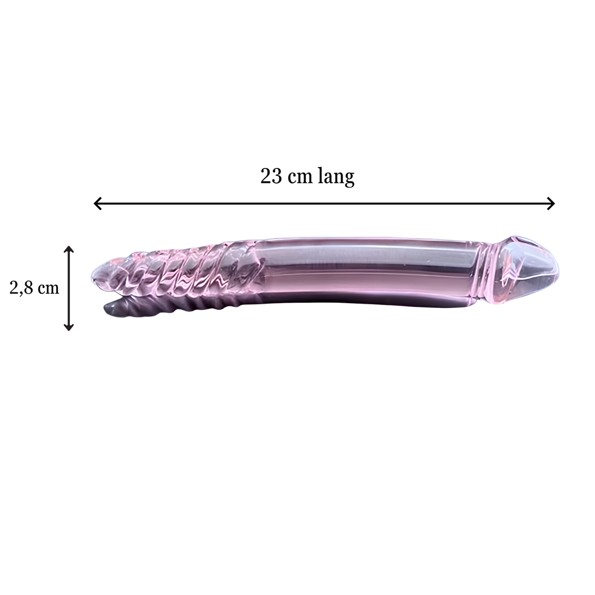 Grote glazen buttplug dildo