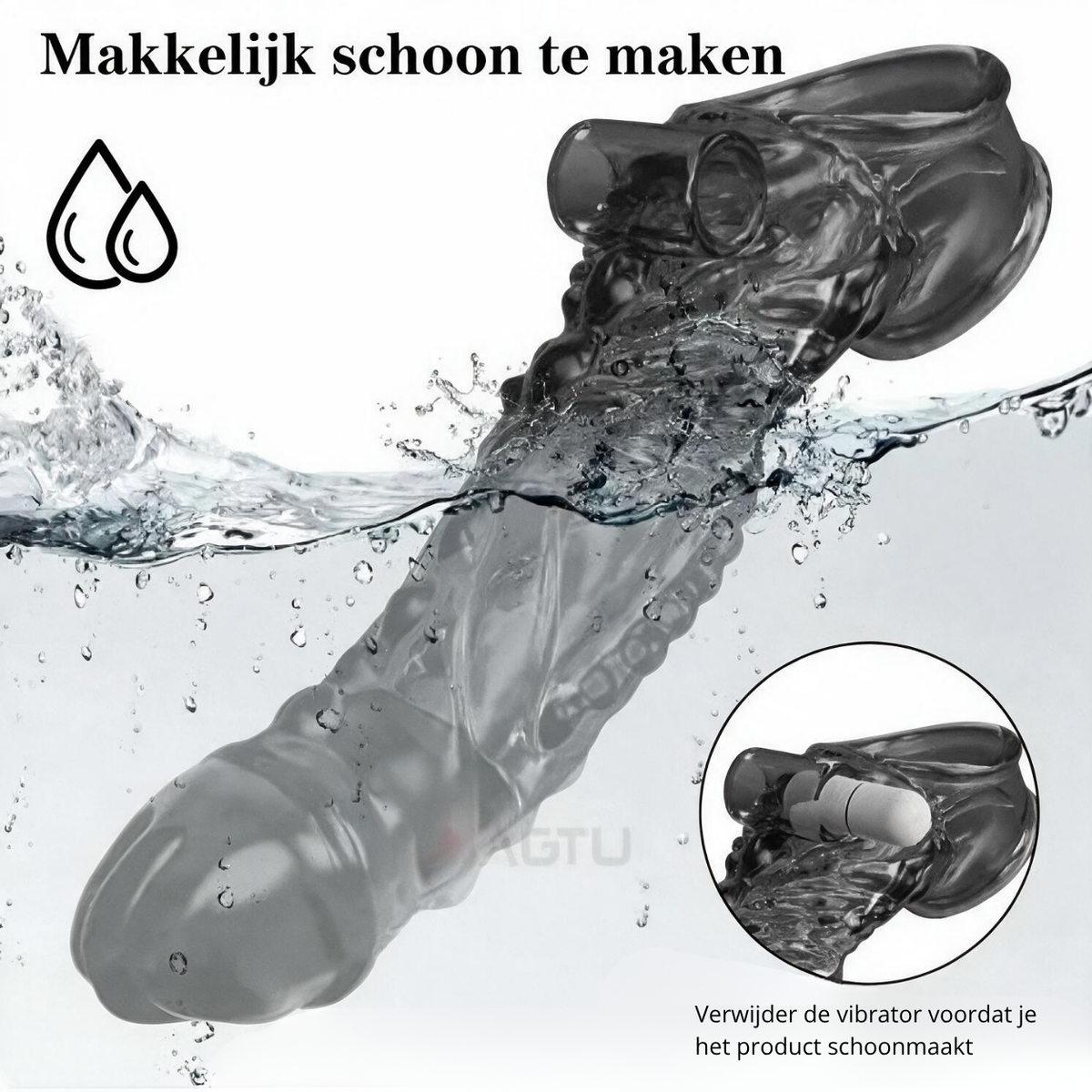 Penis sleeve Vibrerend