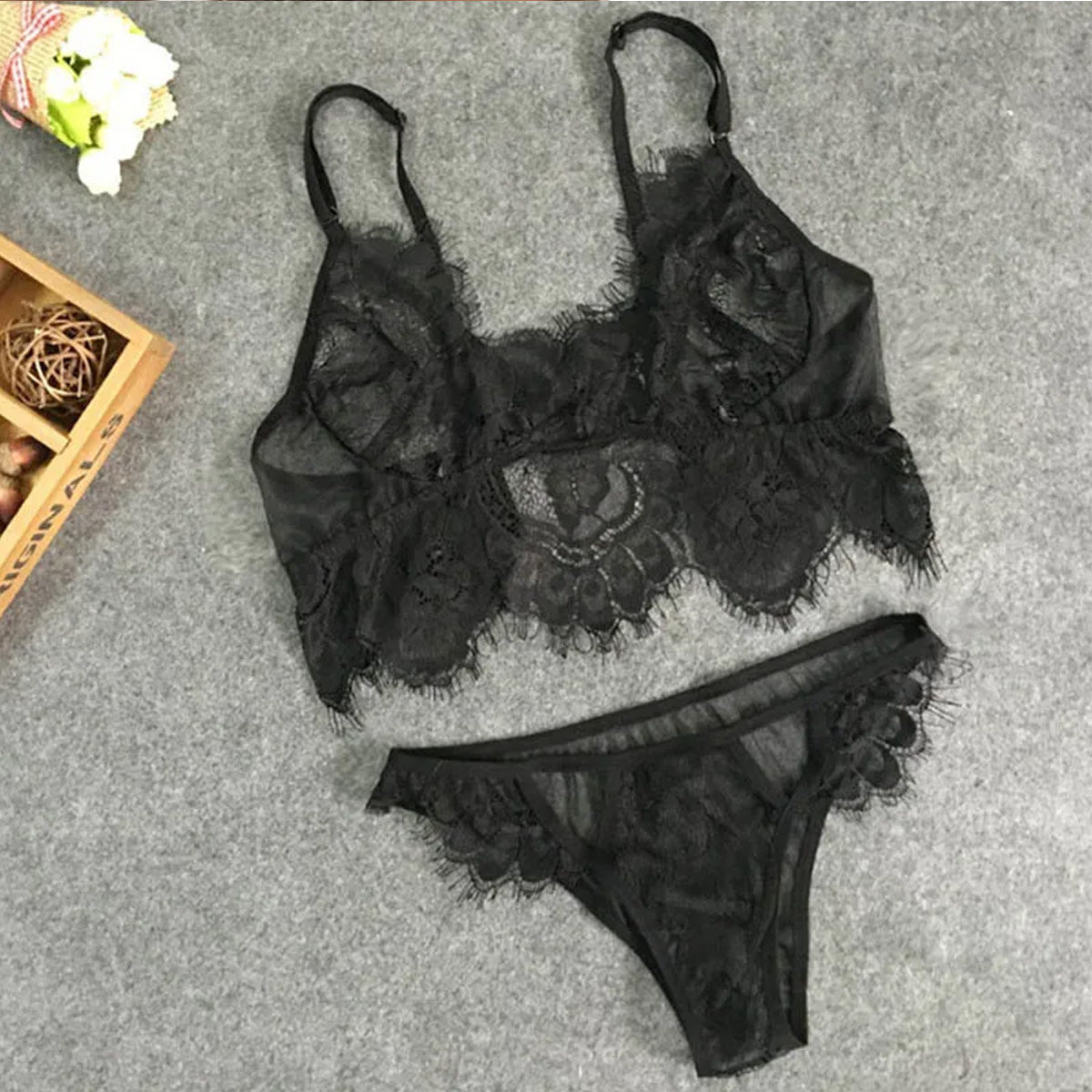 Transparante Ultra Dunne Lingerieset