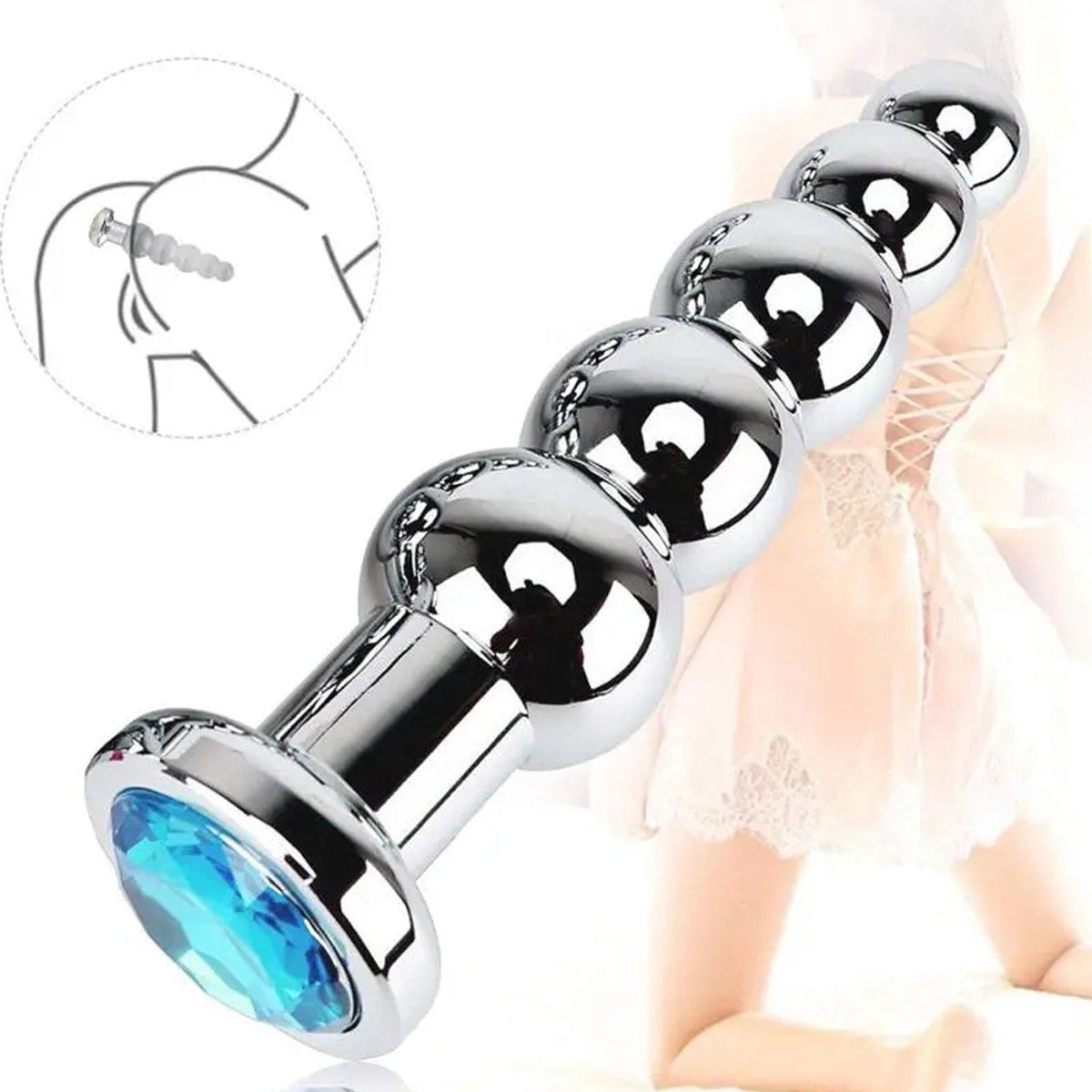 Anale Kralen Plug RVS