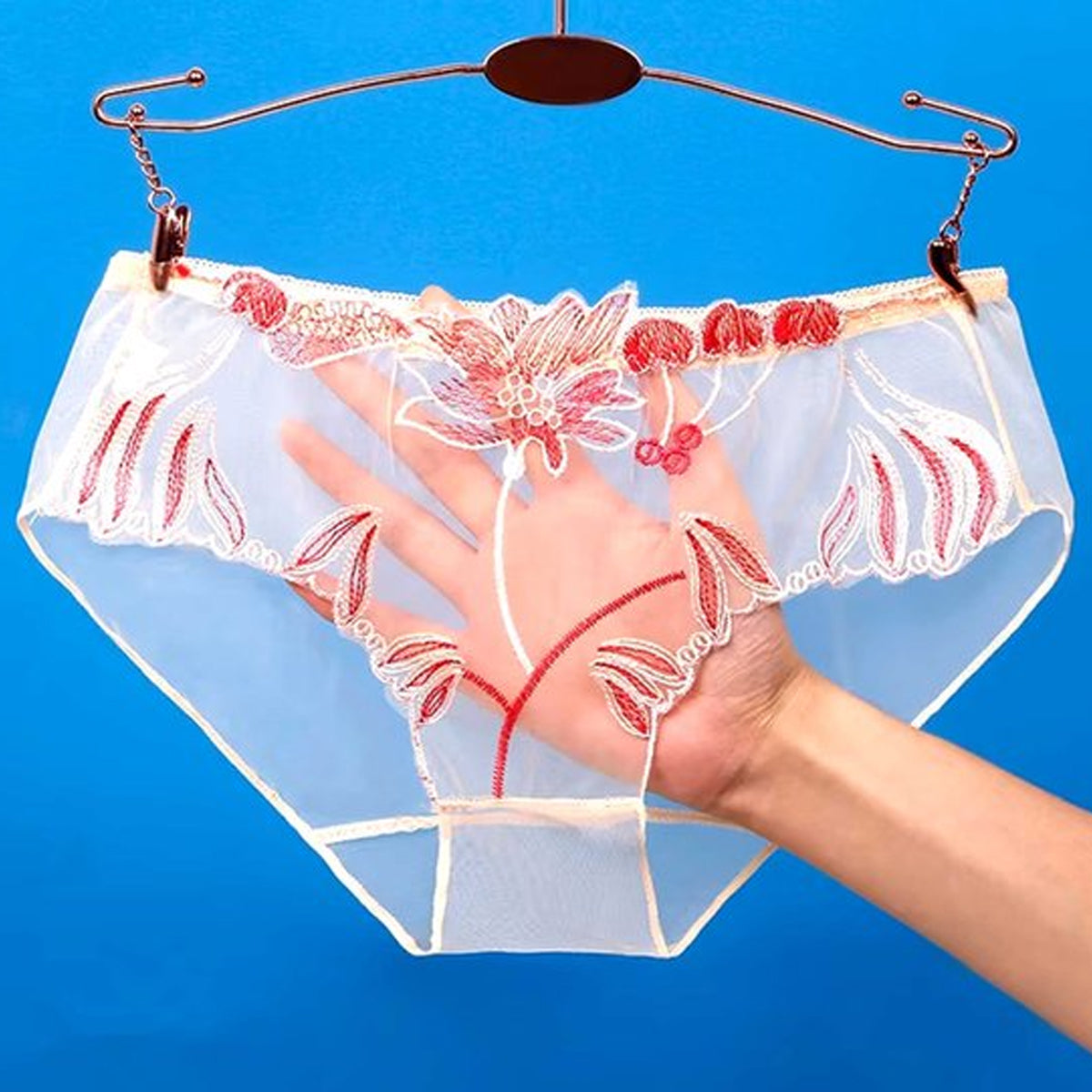Slip met Bloemen Kant