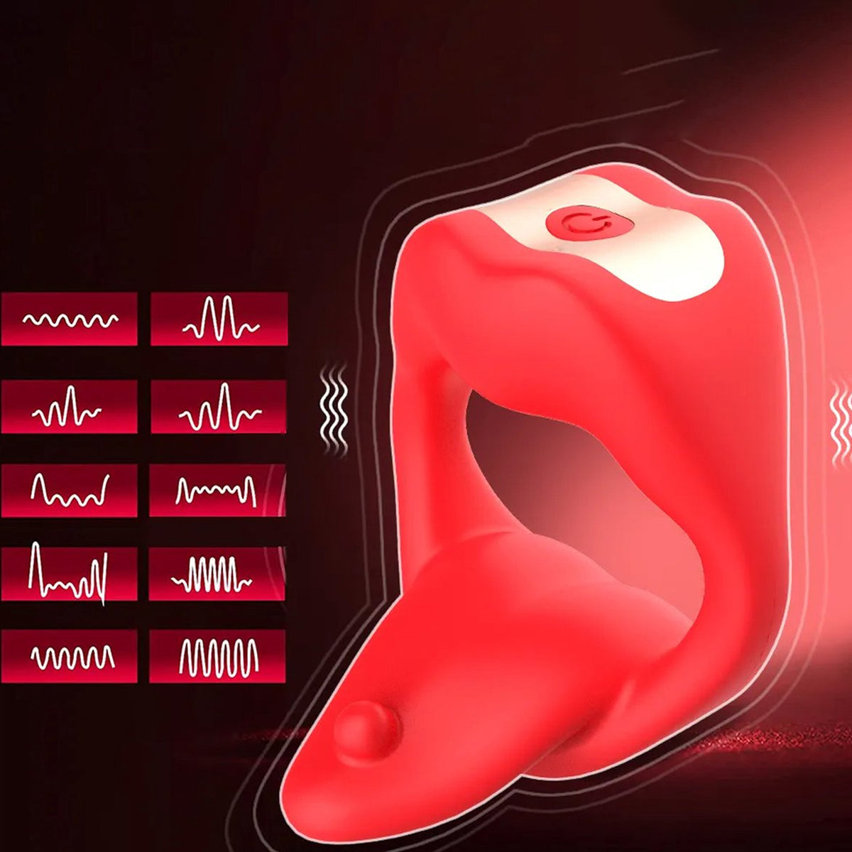 Vibrerende Penisring met Scrotumstimulator