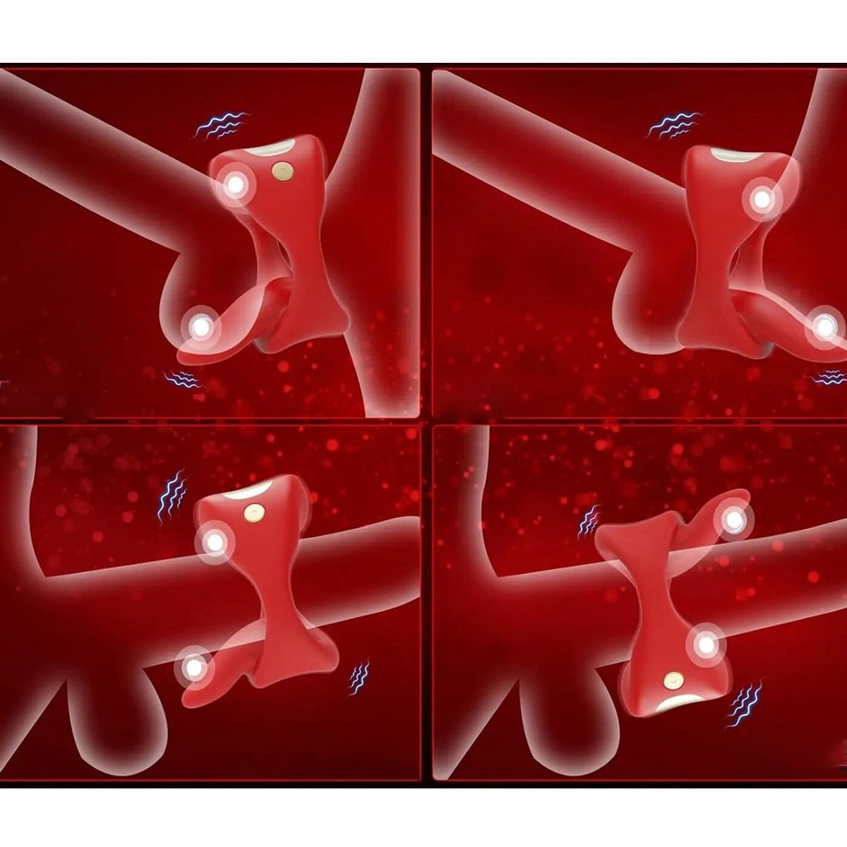 Vibrerende Penisring met Scrotumstimulator