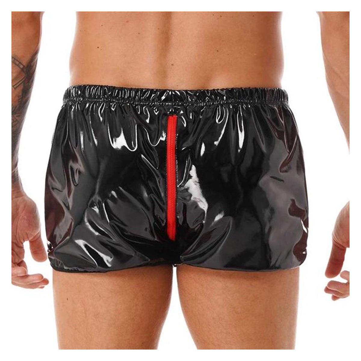 Glanzende boxershort kunstleder