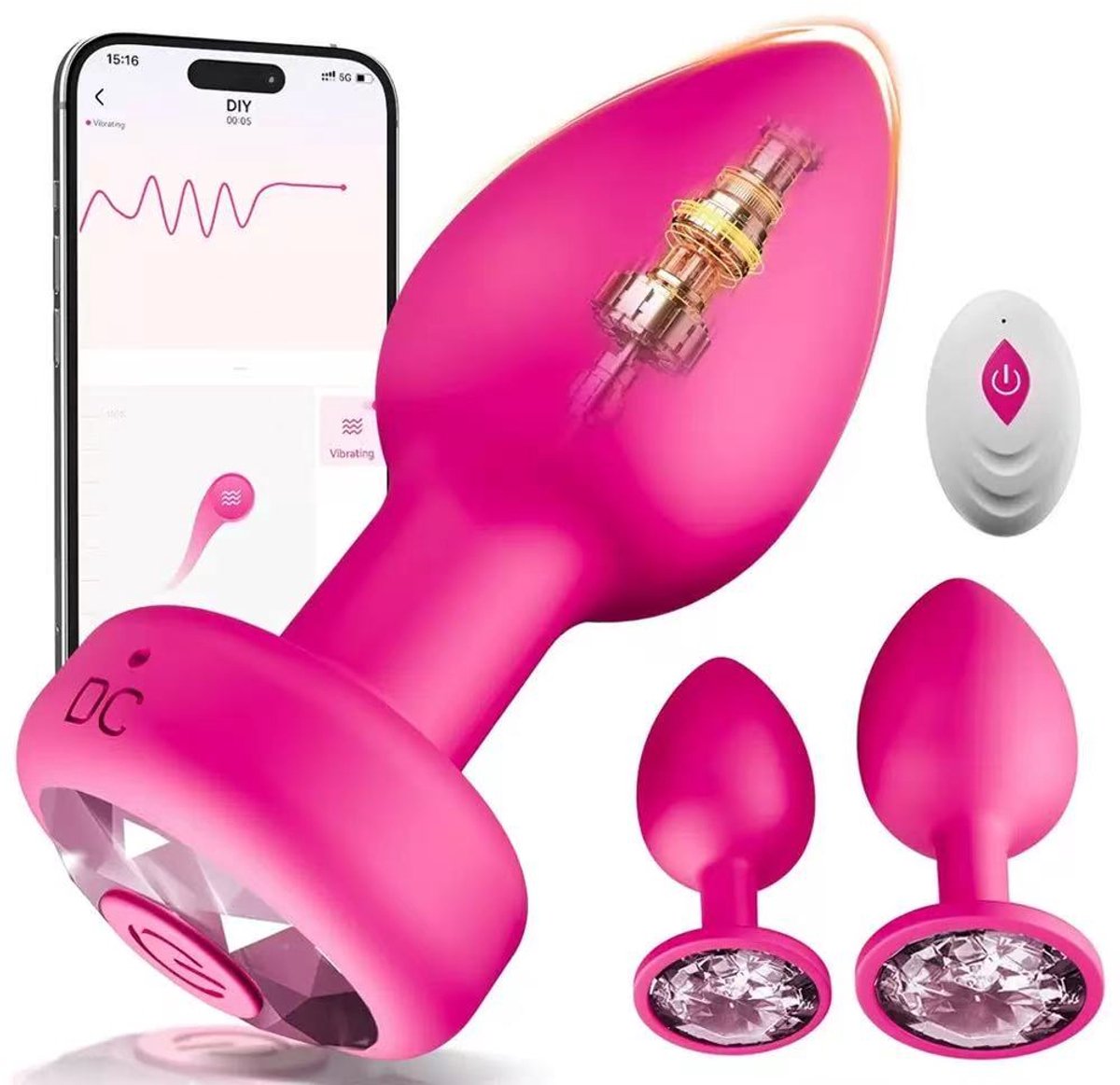Luxe Vibrerende Buttplug Set
