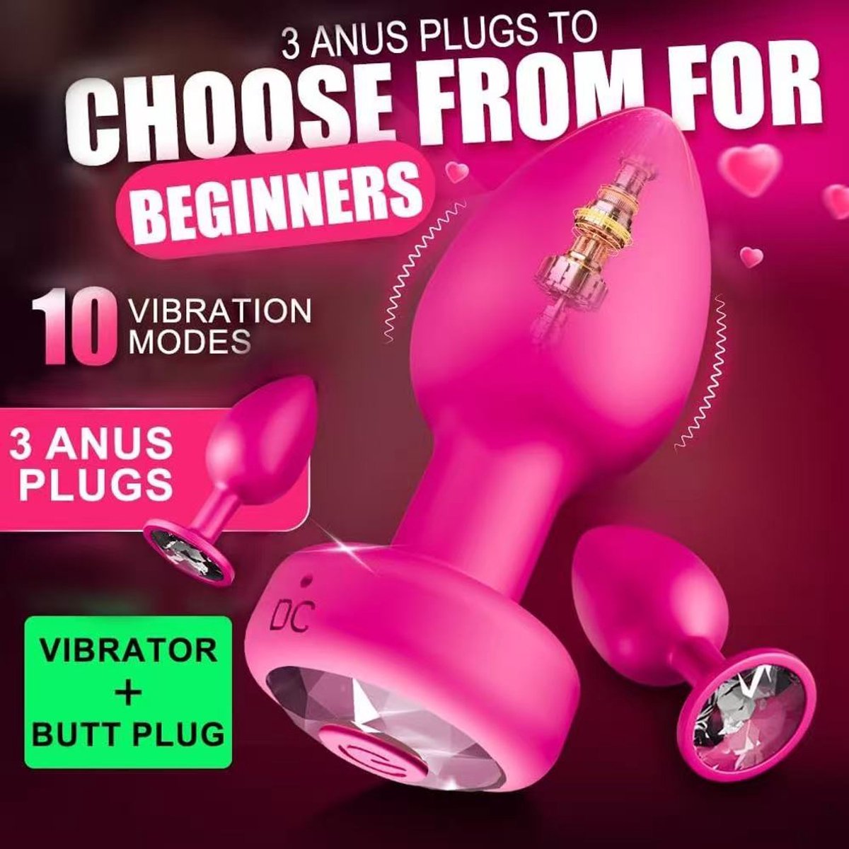 Luxe Vibrerende Buttplug Set
