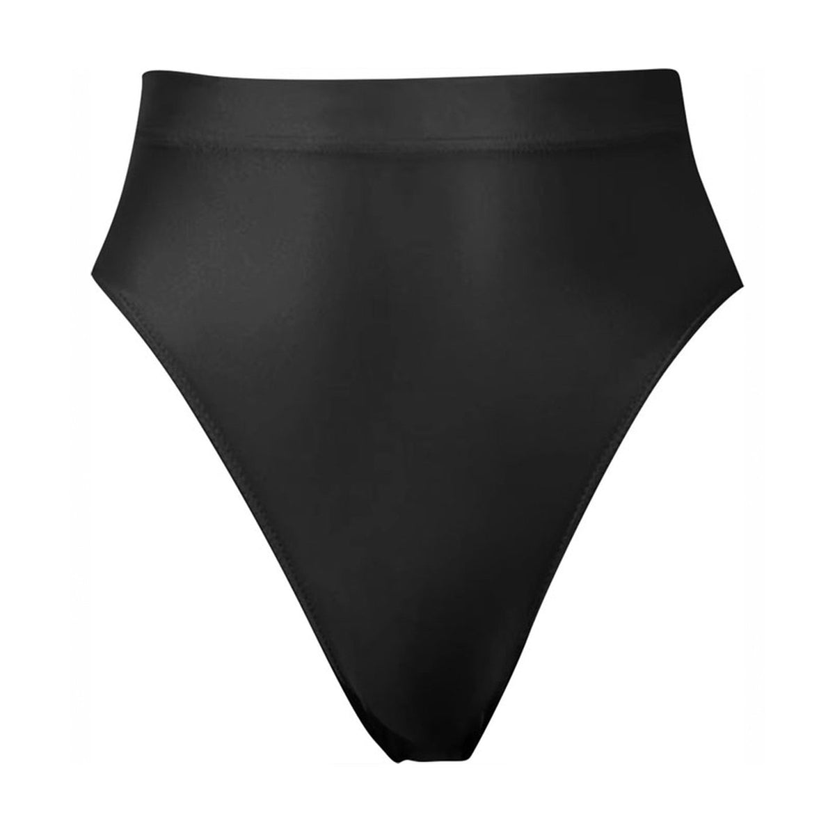 Glanzende Hoge Taille Slip