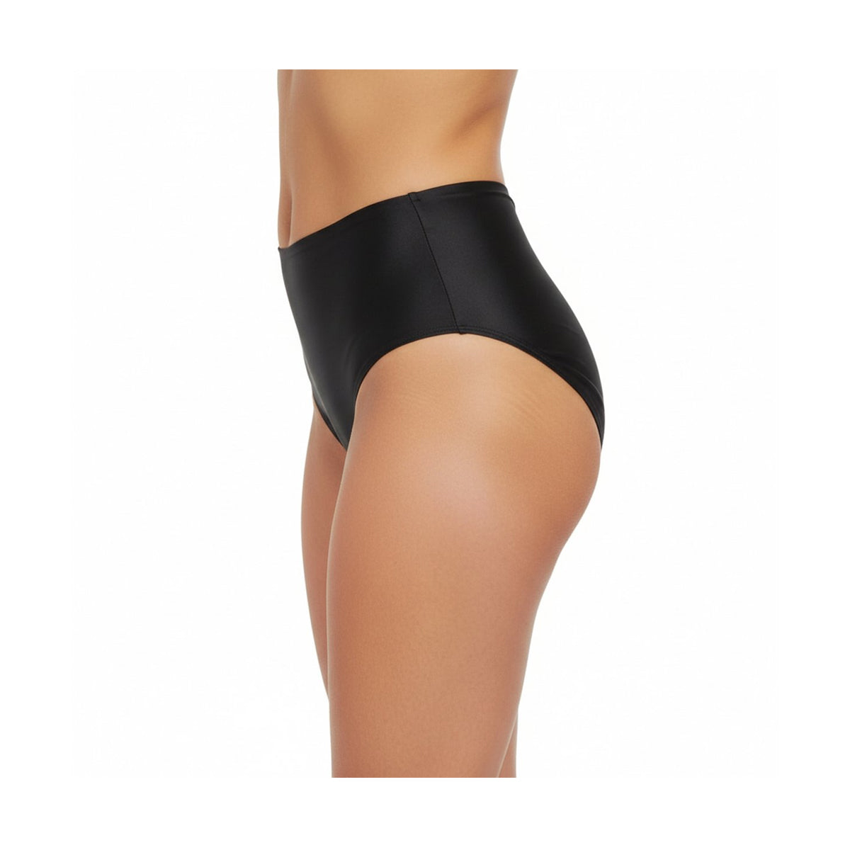 Glanzende Hoge Taille Slip