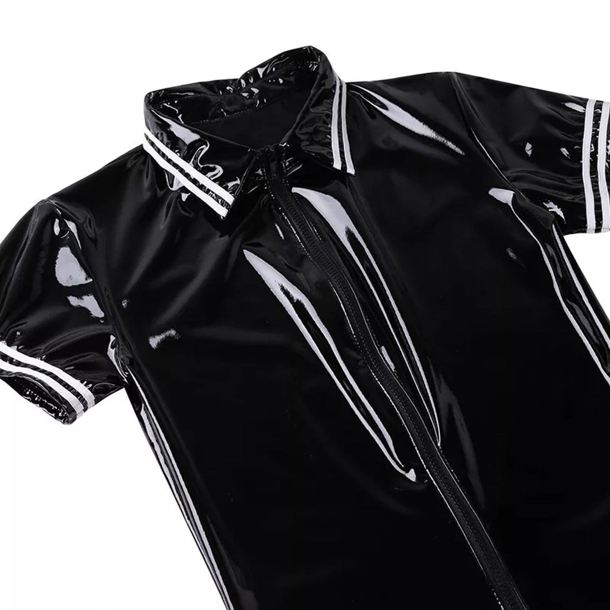 Latex Body Korte Broek en Mouwen