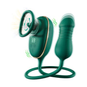 Clitorisvibrator met stotende dildo