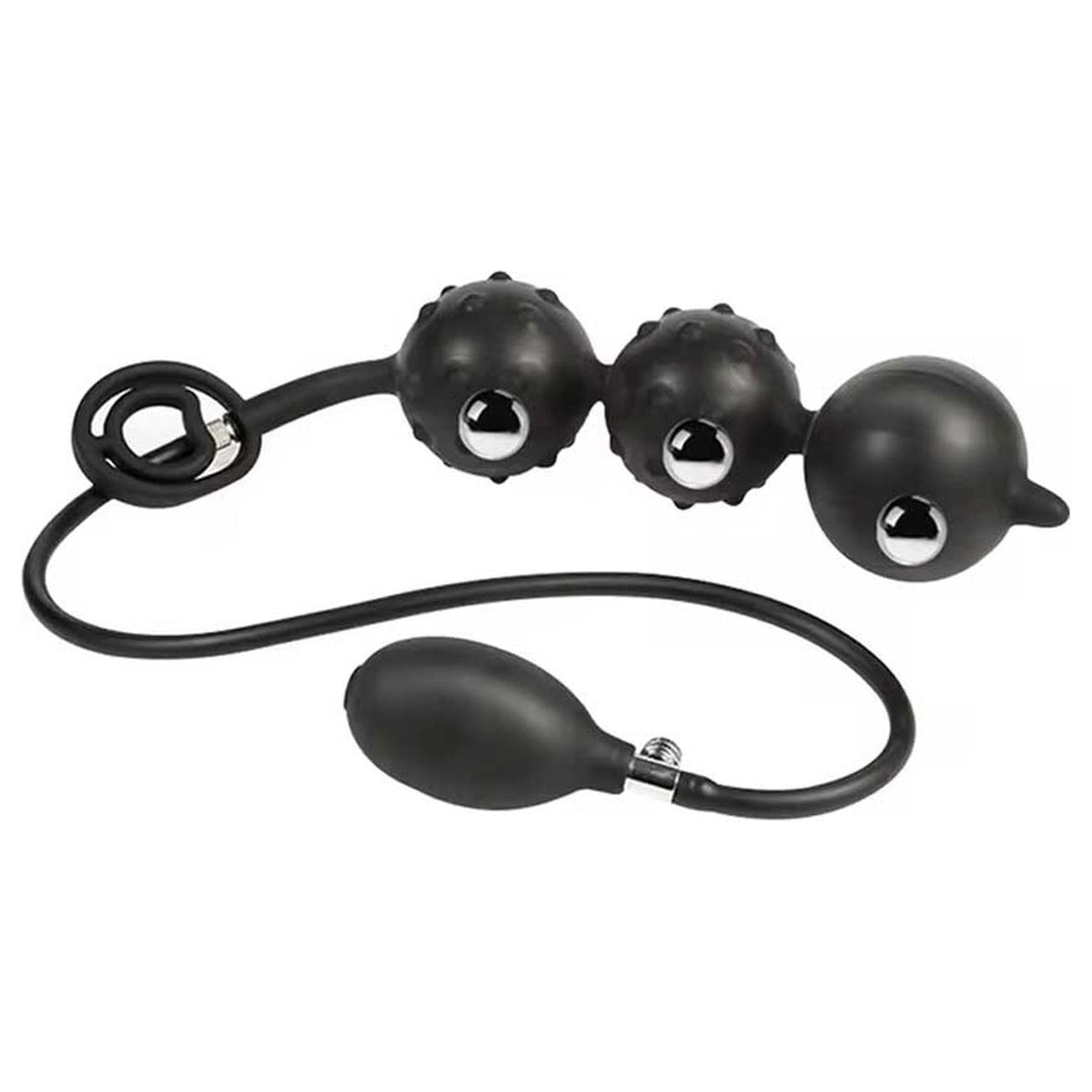 Triple ball opblaasbare buttplug
