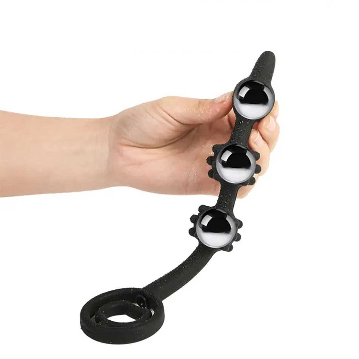 Triple ball opblaasbare buttplug