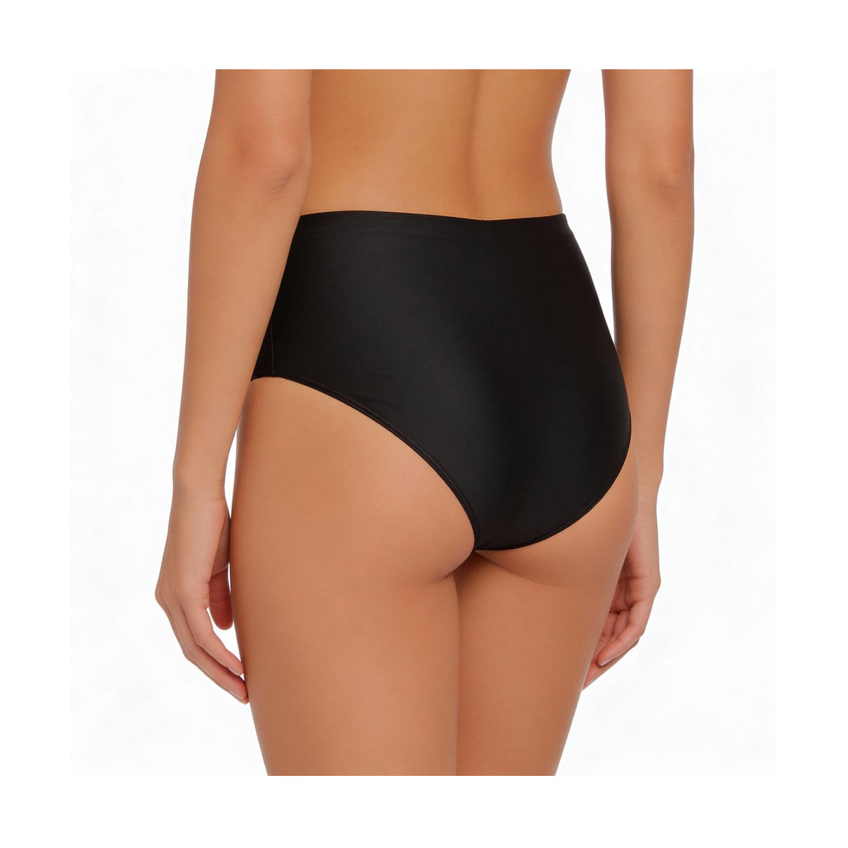 Glanzende Hoge Taille Slip