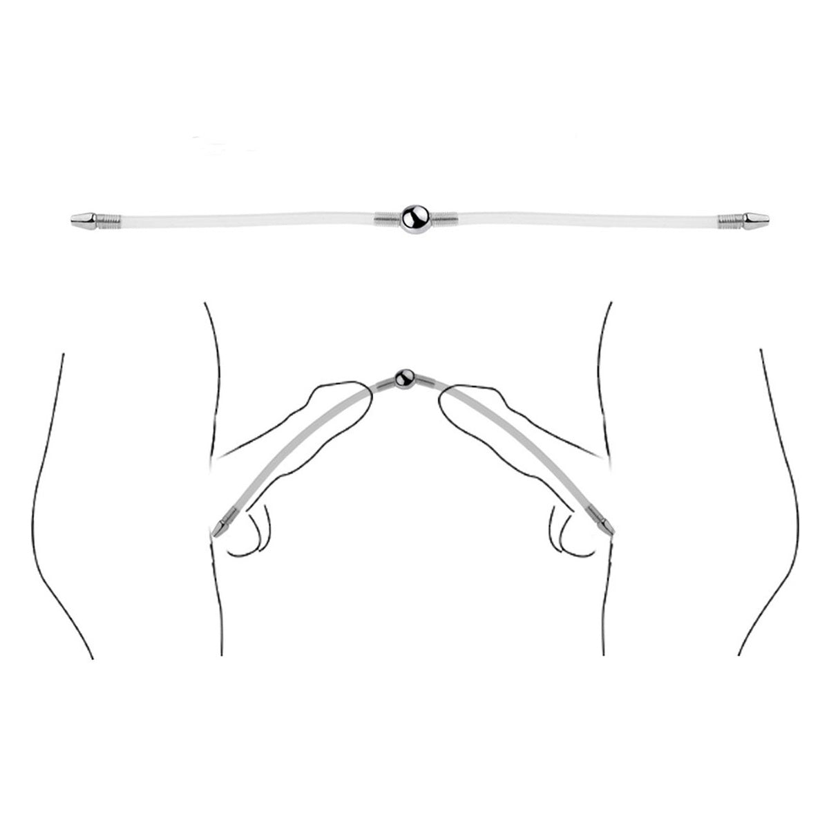 Dubbele Holle Penis Plug GAY