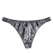 Satijnen slip Black