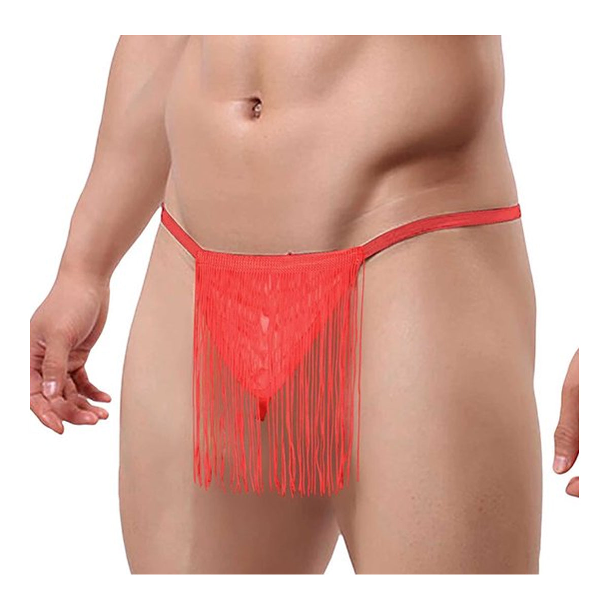 String met kwastjes