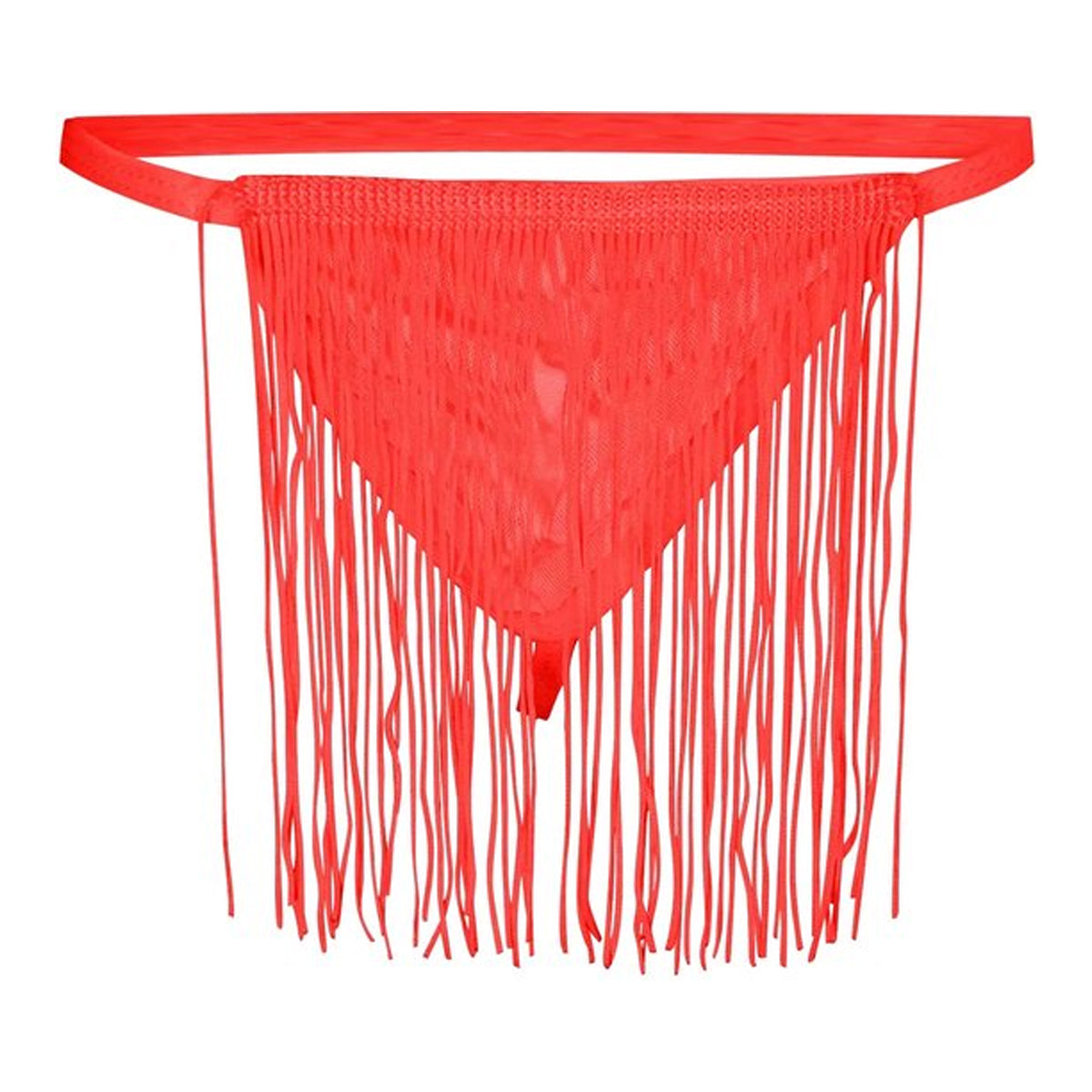 String met kwastjes