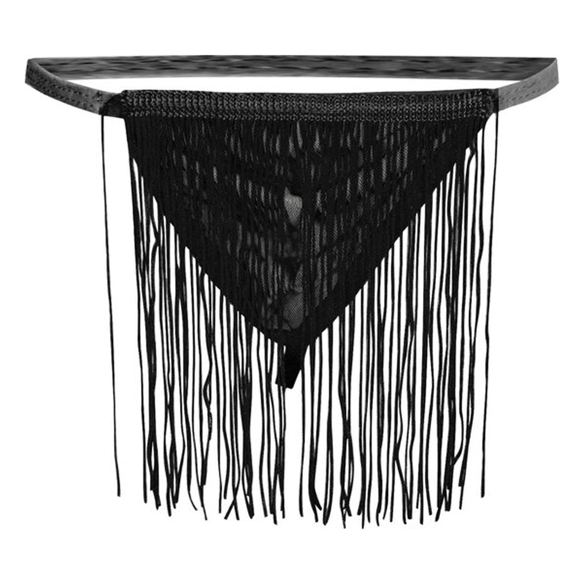 String met kwastjes
