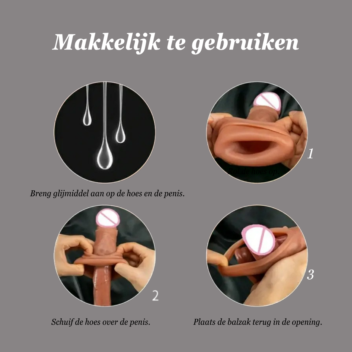 Krachtige vibrerende penis sleeve