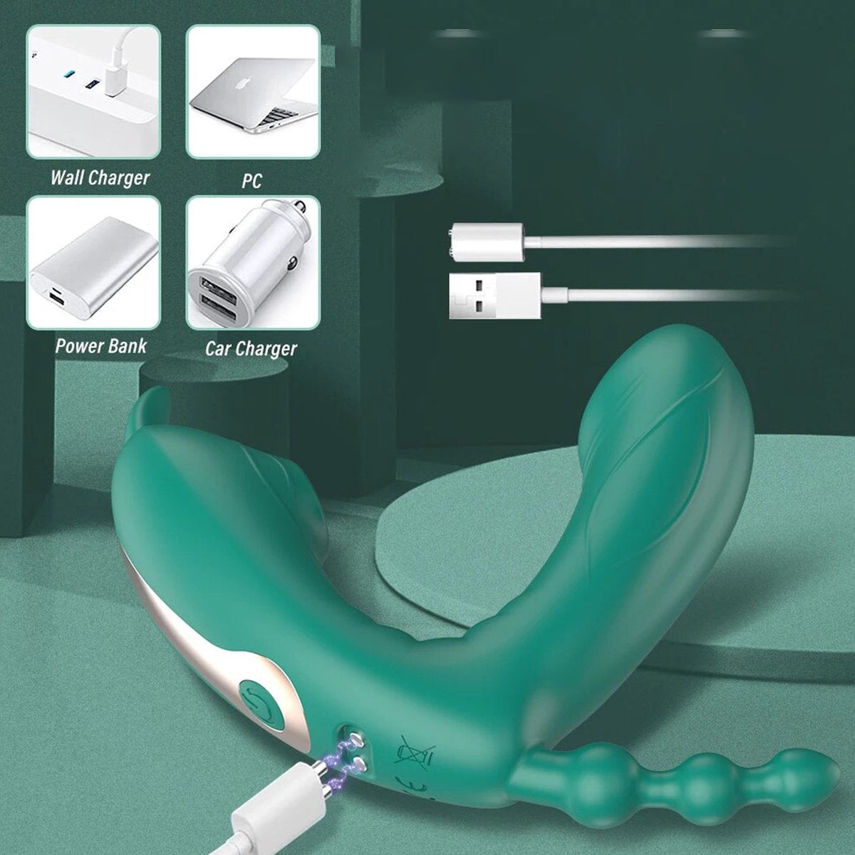 Triple Vibrator Bluetooth Bestuurbaar