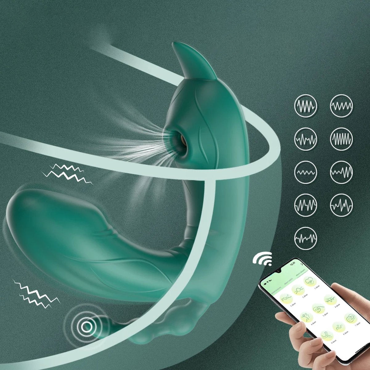 Triple Vibrator Bluetooth Bestuurbaar