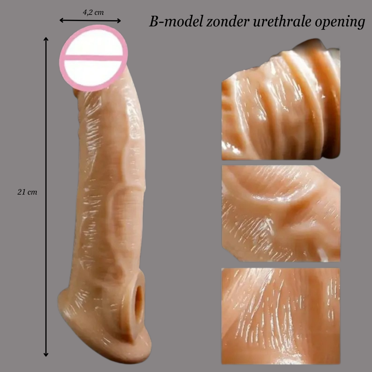 Krachtige vibrerende penis sleeve