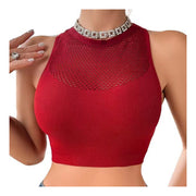 Semi-transparante top
