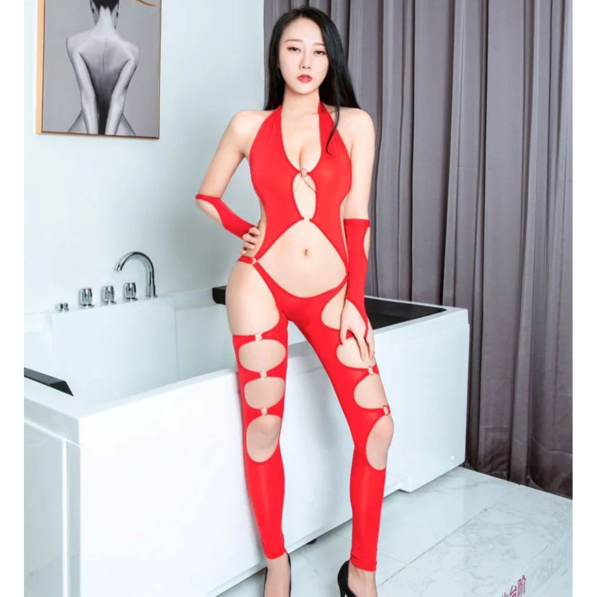 Uitgeholde Jumpsuit Elastisch