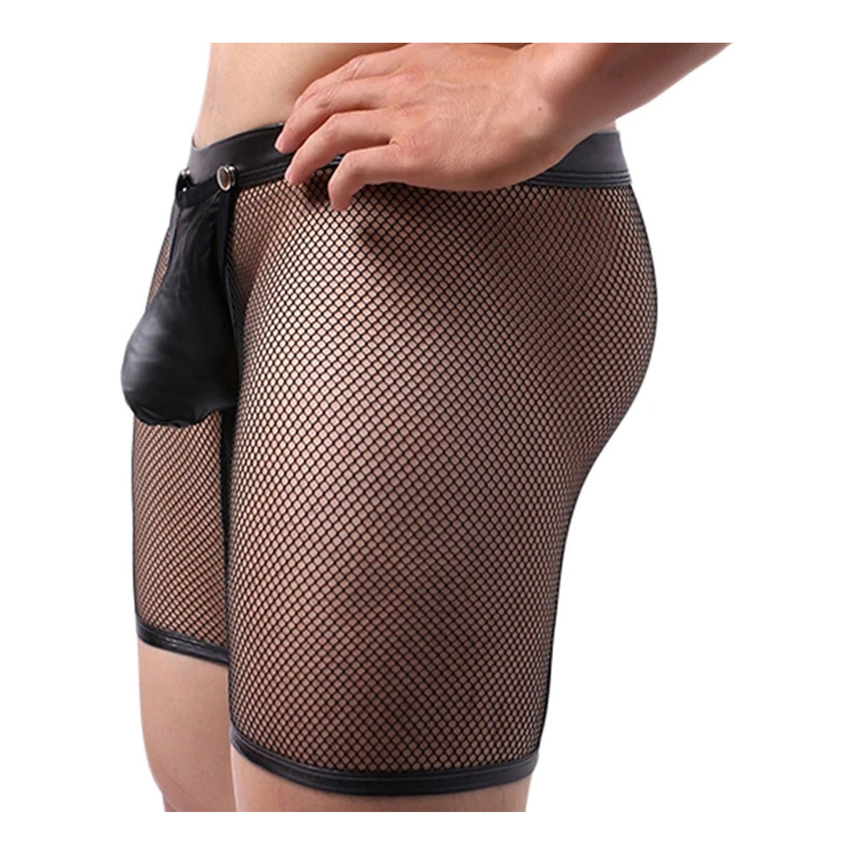 Transparante Boxer Open Kruis Knoopjes