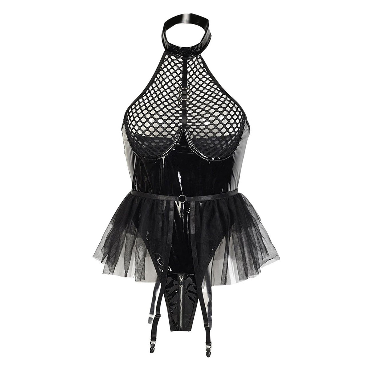 Latex Bodysuit met Rok