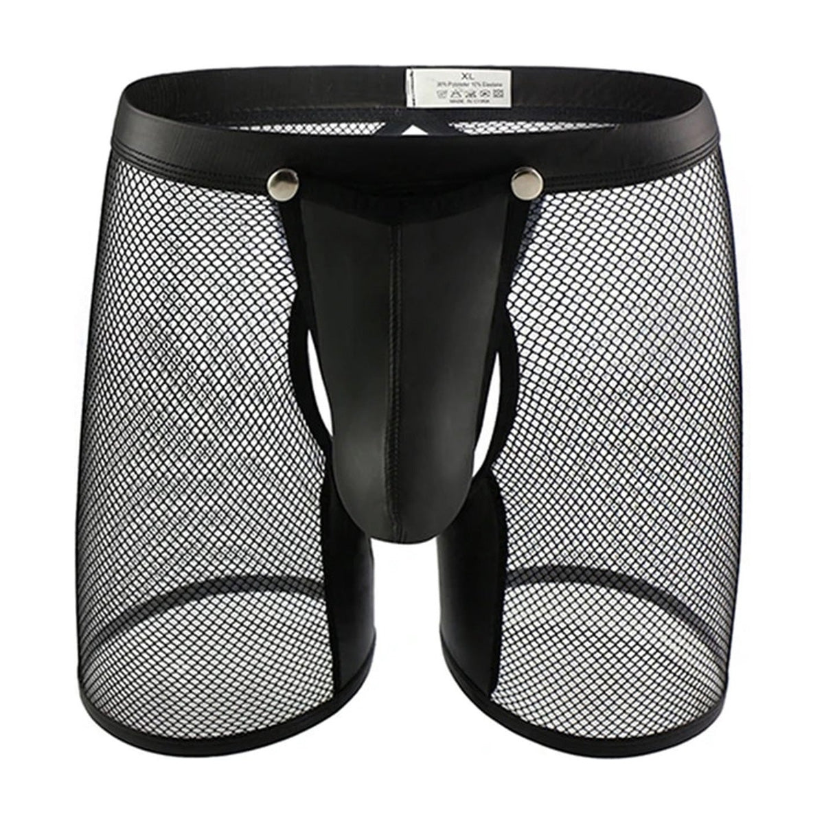 Transparante Boxer Open Kruis Knoopjes