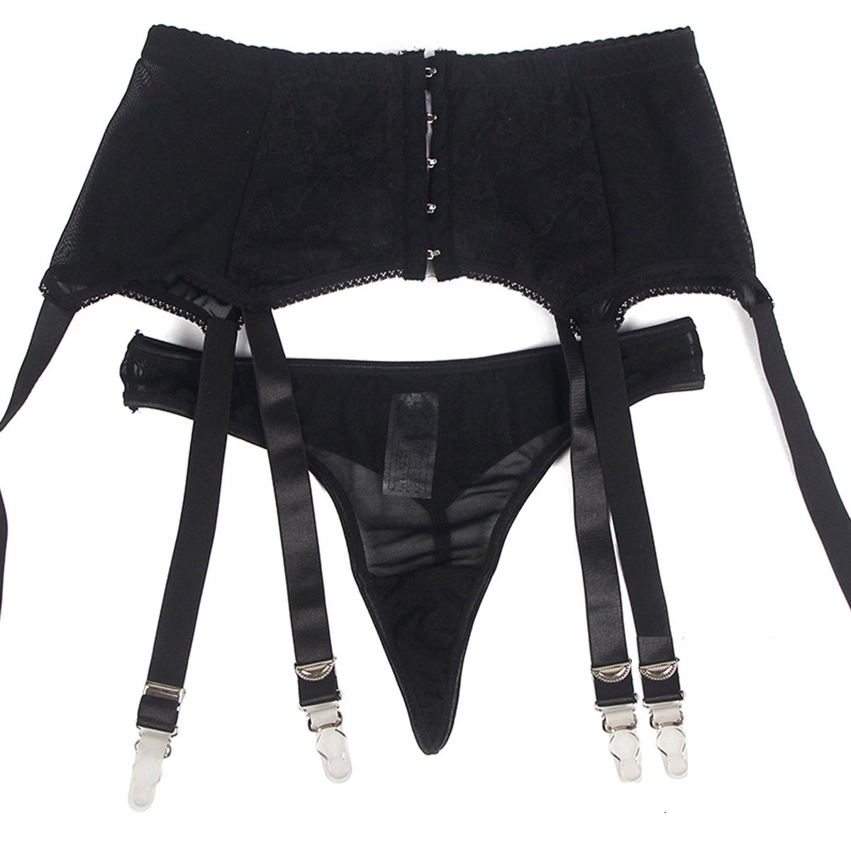 Hoge Taille Slip met Jarretels