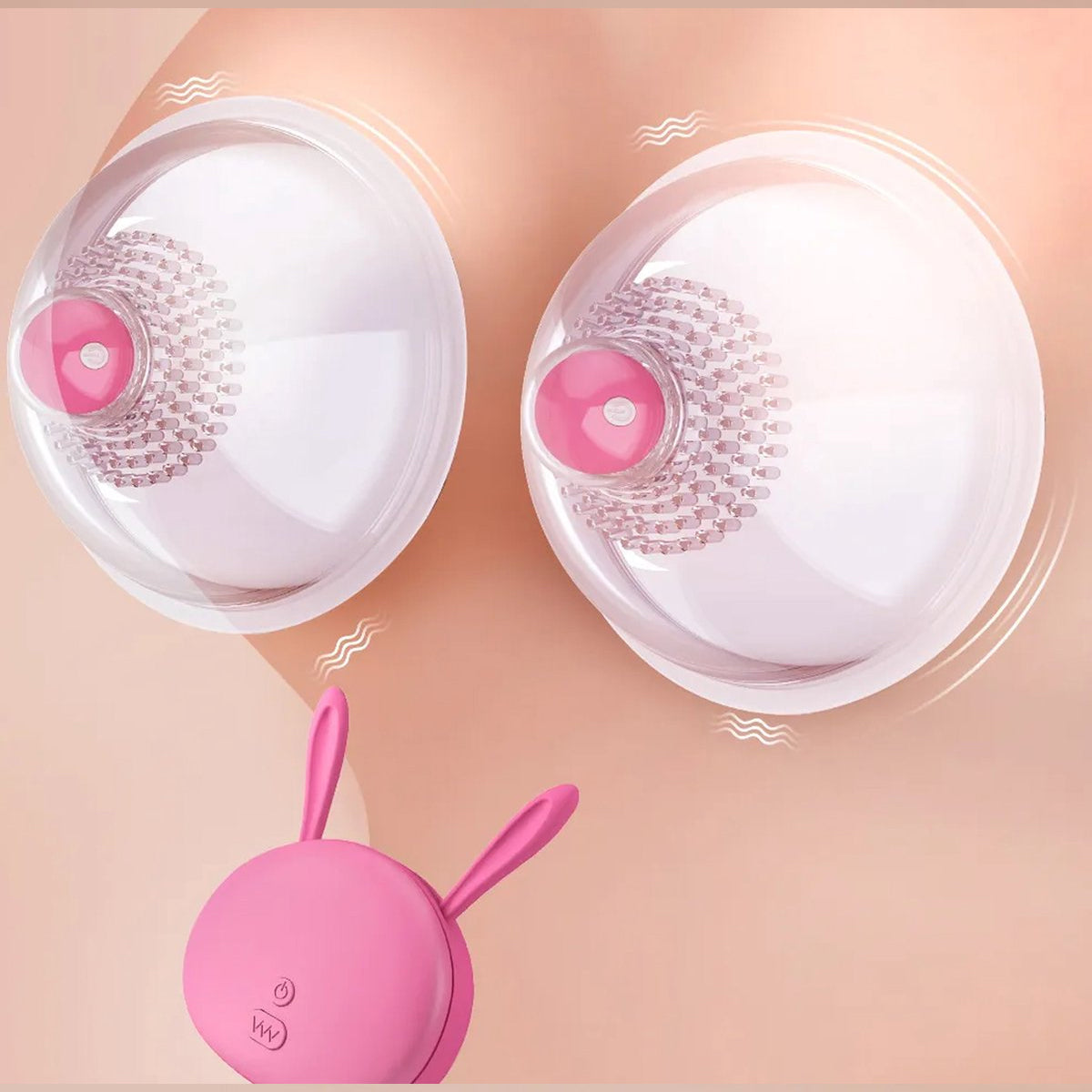 Draadloze Tepel en Borst Vibrator