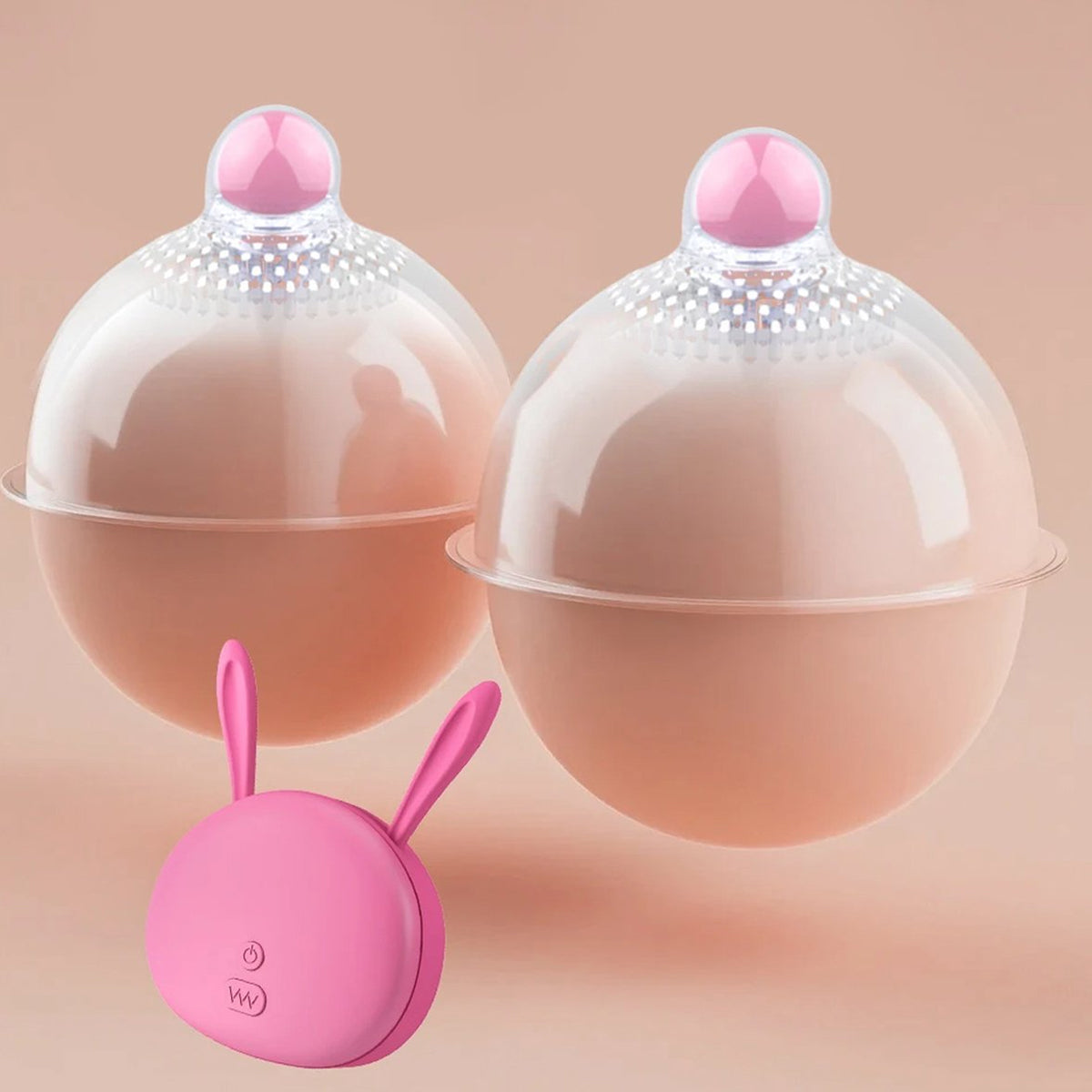 Draadloze Tepel en Borst Vibrator