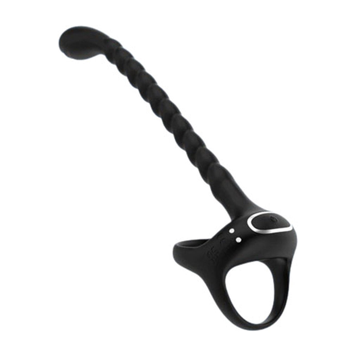 Anale vibrator met penisring en scrotumring