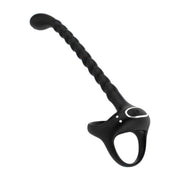 Anale vibrator met penisring en scrotumring