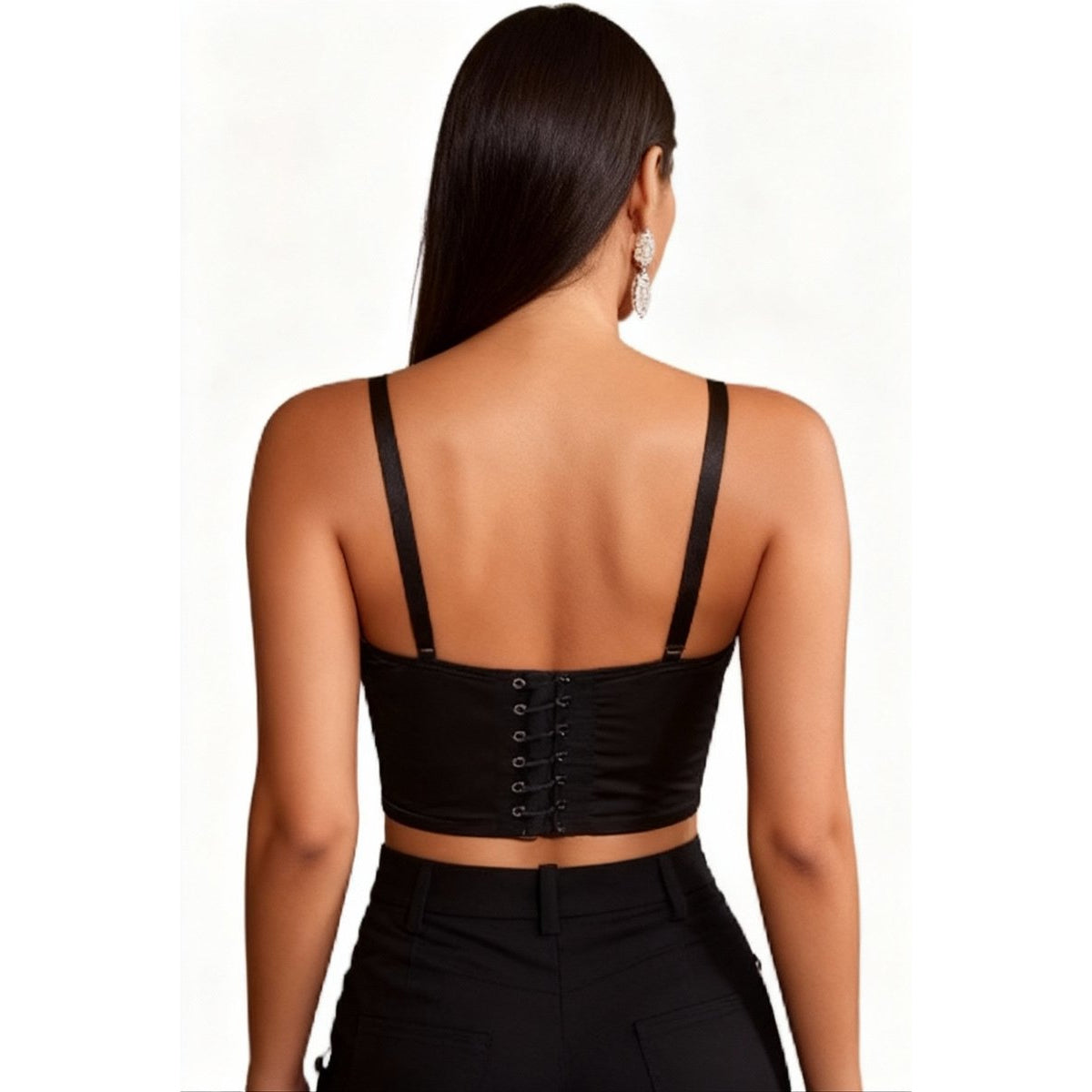 Korset Top Zilver Diamant