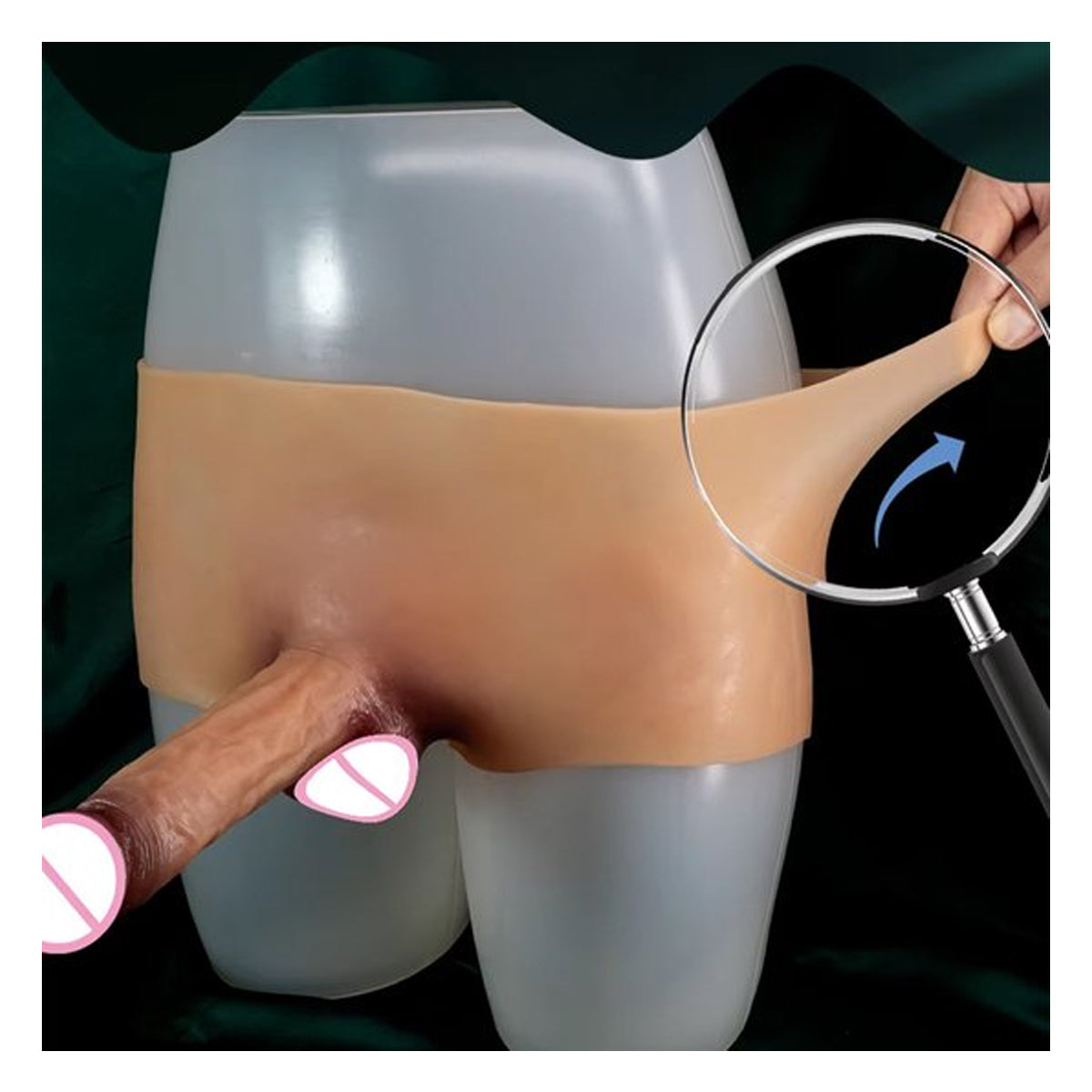 Penis vibrator strap-on broek