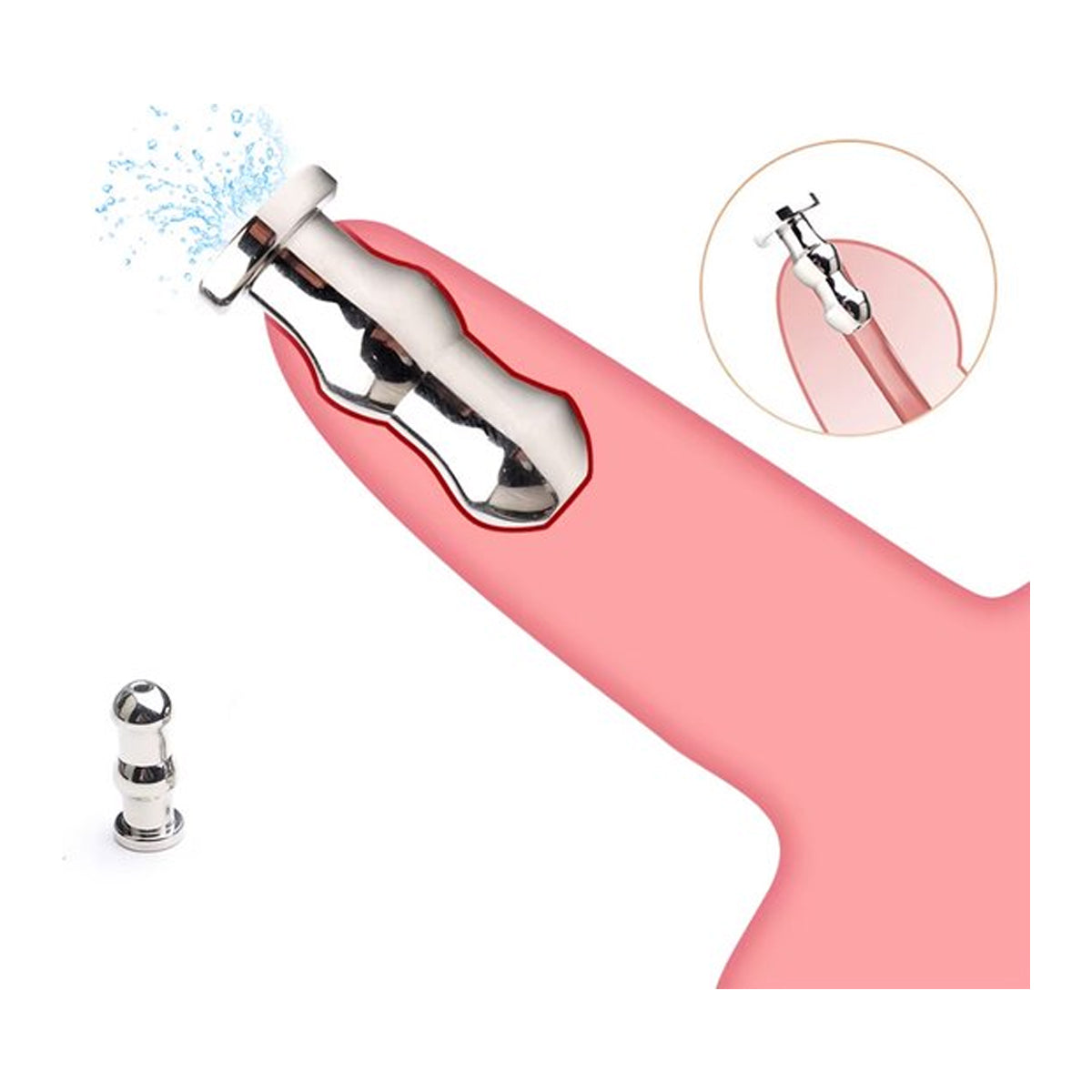 Penis Plug RVS Hol