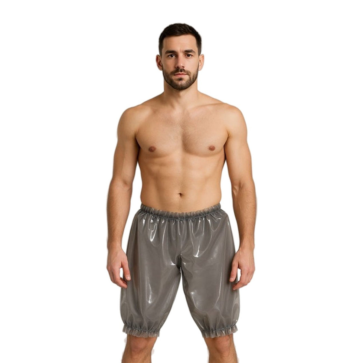 Latex Gummi Broek Open Kruis Unisex