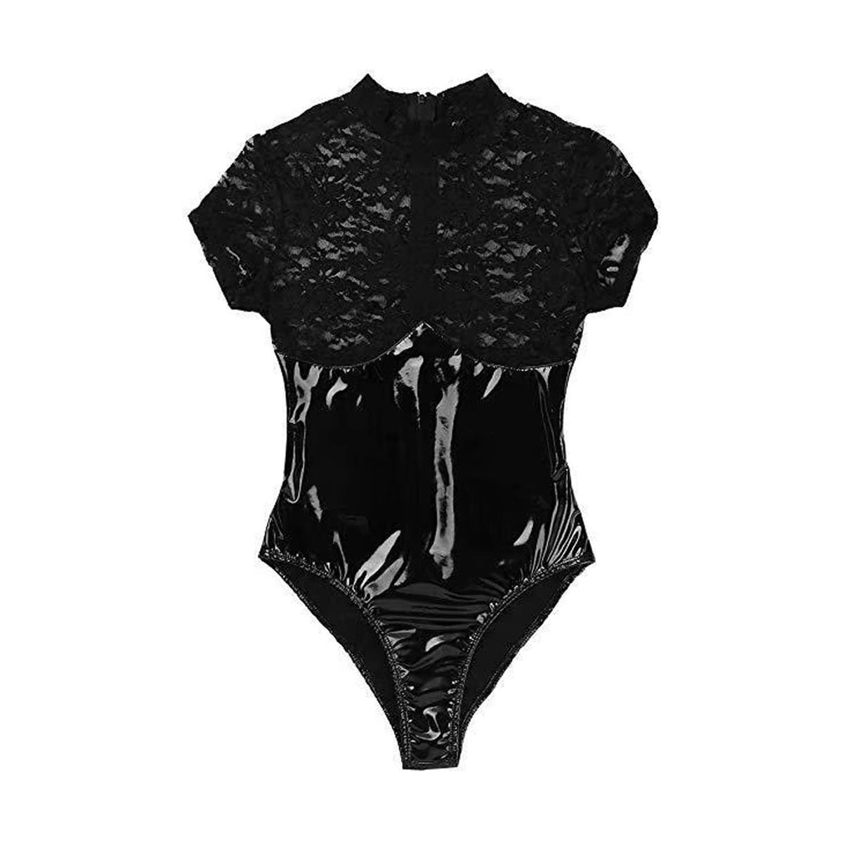 Sexy Latex Mesh Bodysuit