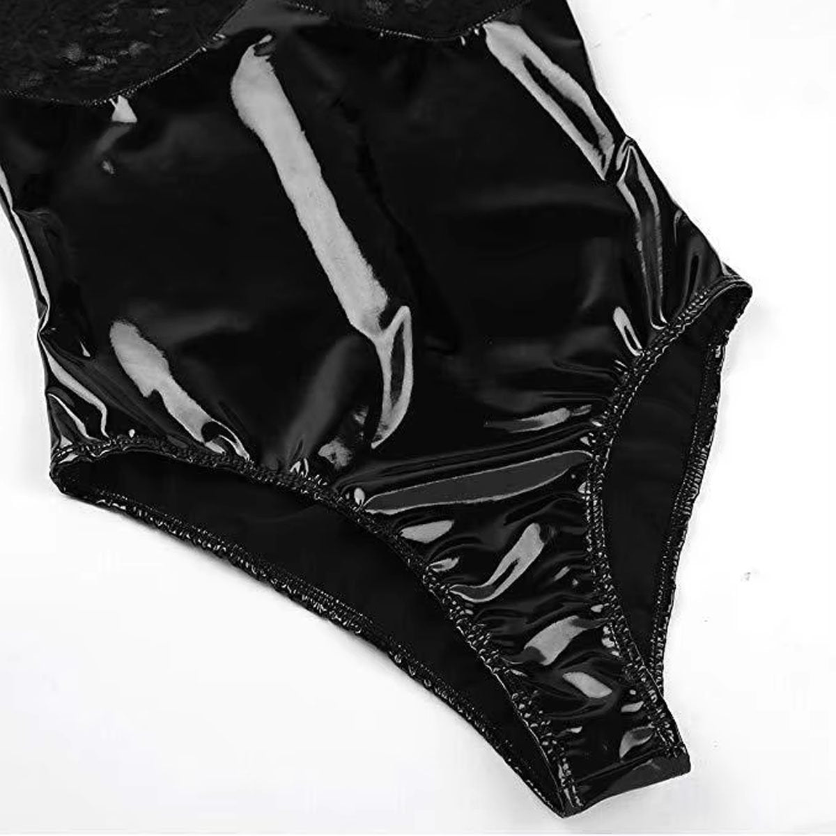 Sexy Latex Mesh Bodysuit