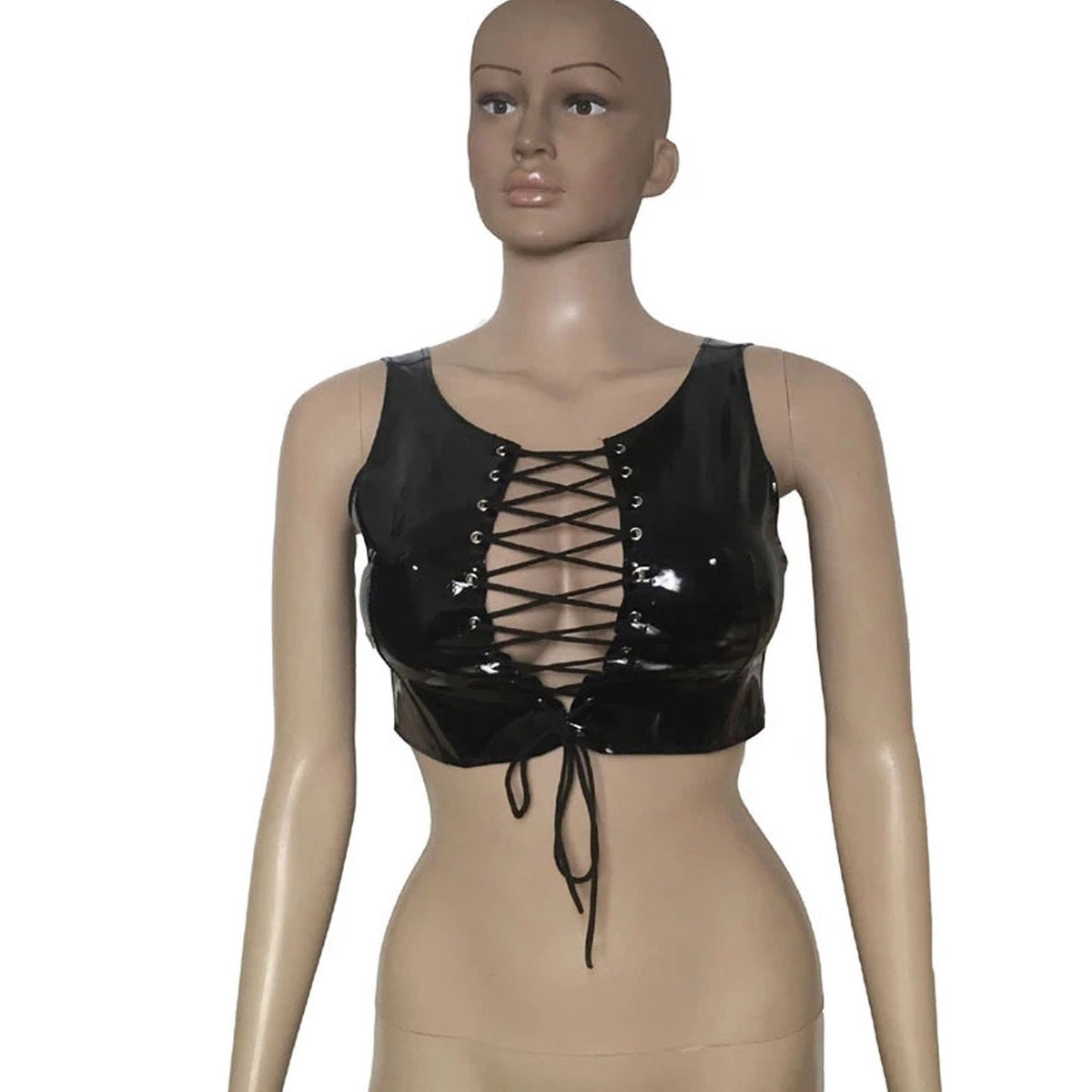 Ledere Top Open Decolleté