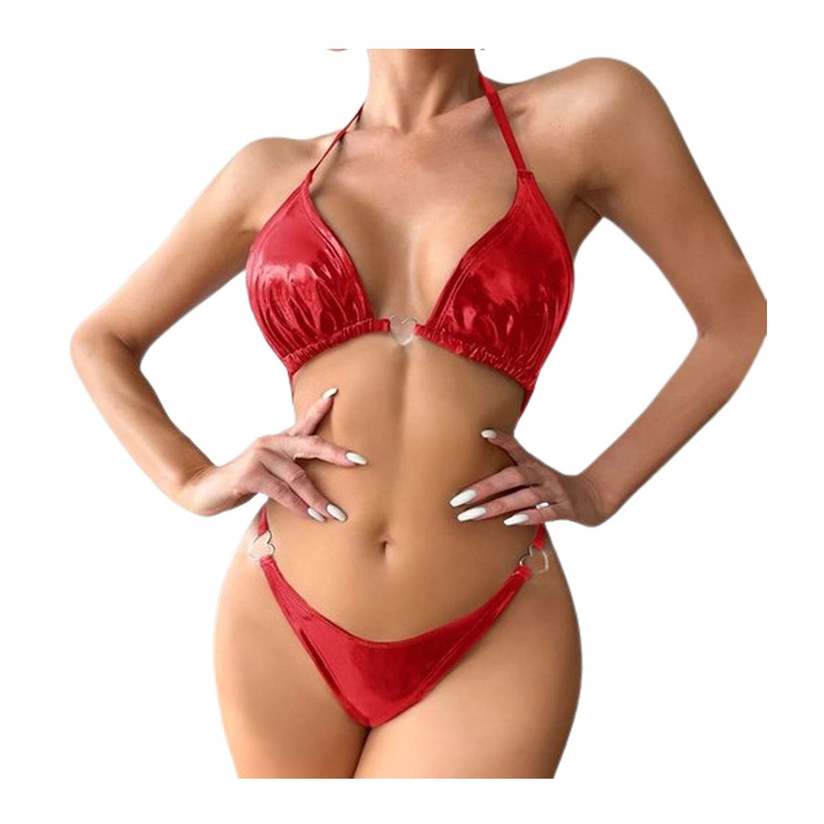 PU Lederen Lingerie Set