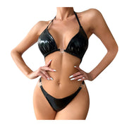 PU Lederen Lingerie Set