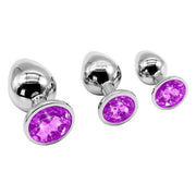 3-delige metalen anale plug set