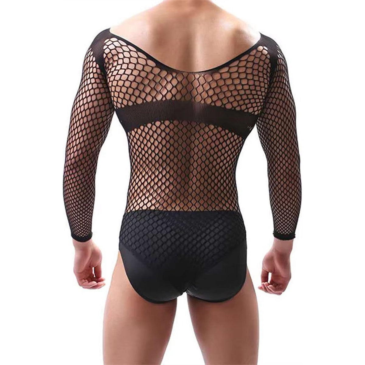 Sexy Heren Visnet Bodysuit
