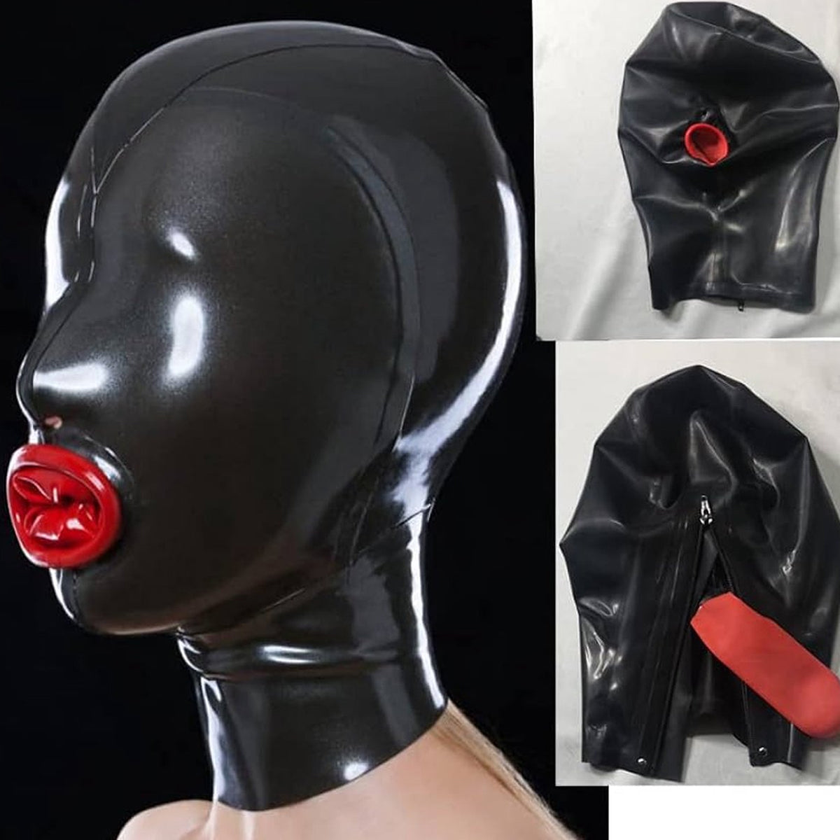 100% Latex Masker Gag Fetisj